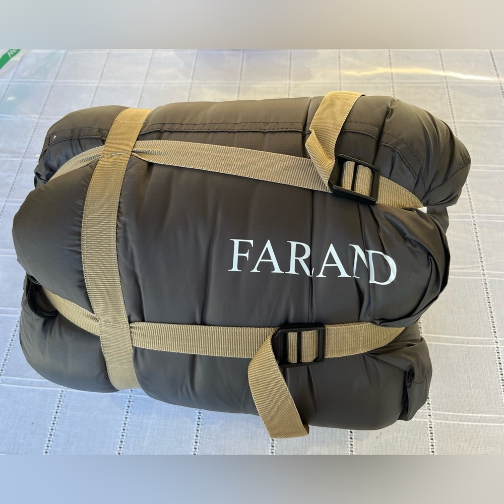 Farland Mummy Rectangle Sleeping Bag With Carrying Bag olive